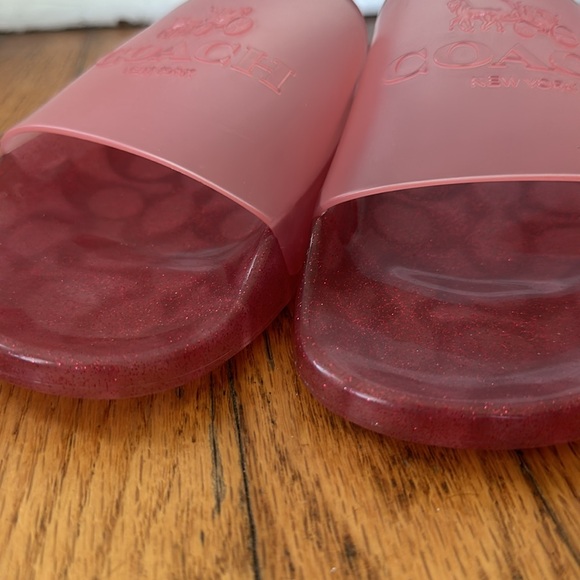 Coach Ulyssa Jelly slides pink 39.5 (9) - Picture 7 of 9